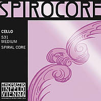 Струны для виолончели Thomastik-Infeld S31 Spirocore Spiral Core 4 4 Cello Strings Medium Ten BX, код: 7294382