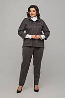 Елегантний жіночий кашеміровий жакет із рукавом три чверті великі розміри