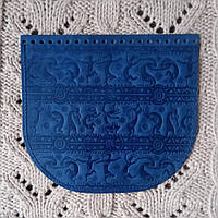 Клапан для сумки. "Кокопеллi". Цвет "Василек".