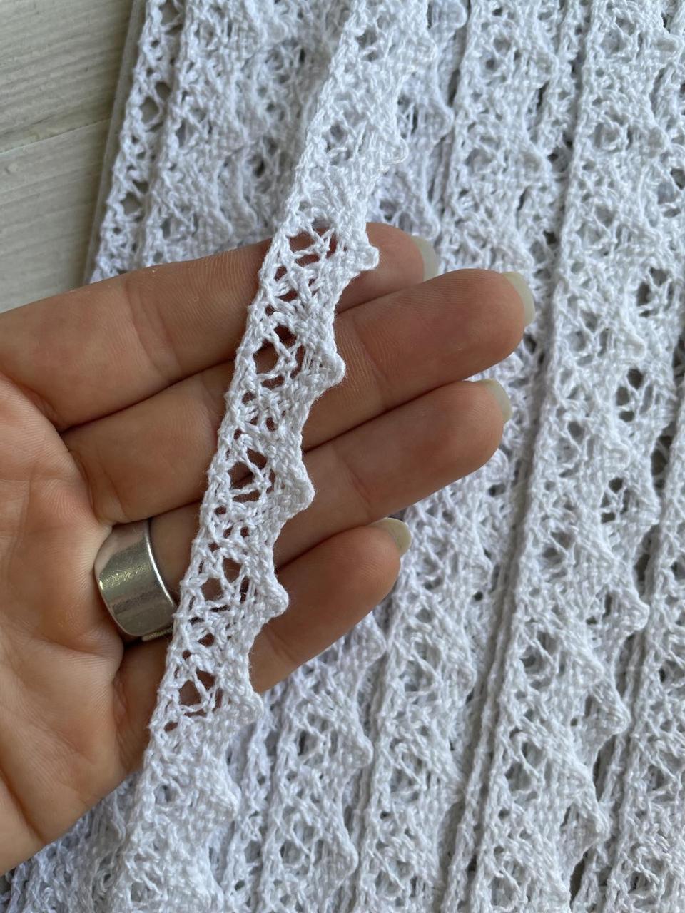 Мереживо в'язане " Marill А009 " біле рулон 15 ярдів