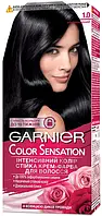 Стійка крем-фарба для волосся Garnier Color Sensation 1.0 Ультрачорний 110 мл