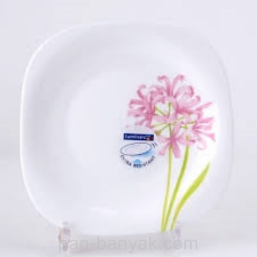 Тарілка десертна Luminarc Jacinthe квадратна d19 см склокераміка (0706)