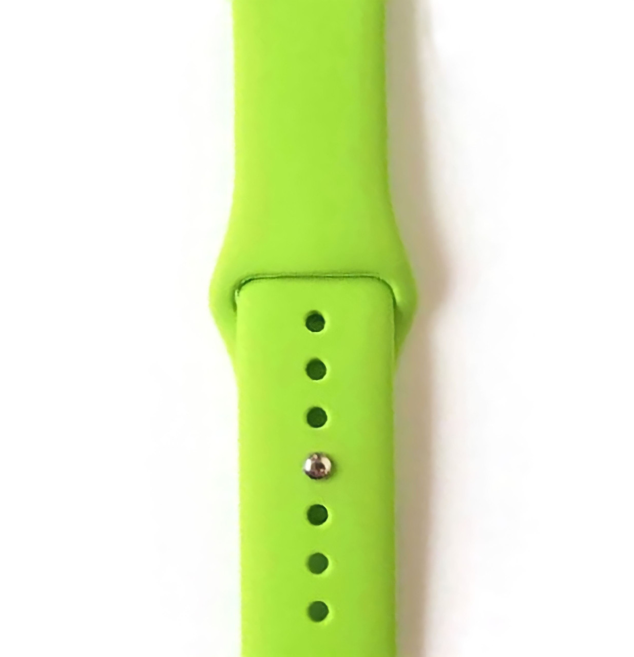 Силиконовый ремешок для умных часов Smart Watch 38/40 (Салатовый) ОПТ / ДРОП - фото 1 - id-p1966862820