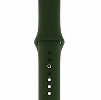 Силиконовый ремешок для умных часов Smart Watch 38/40 (Темно-зеленый) ОПТ / ДРОП