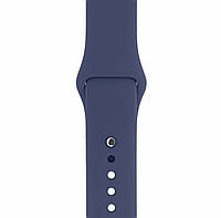 Силиконовый ремешок для умных часов Smart Watch 42/44 (Темно-синий) ОПТ / ДРОП