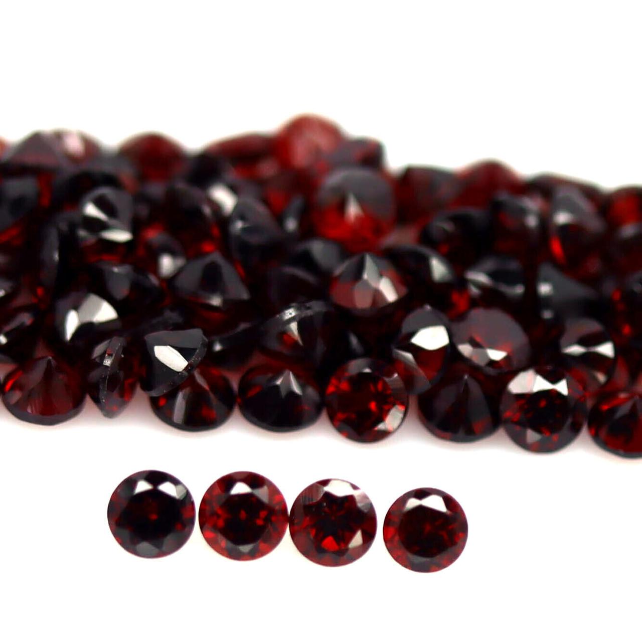 4.75 карат. Природний гранат 40 шт. 2.7-2.8 мм