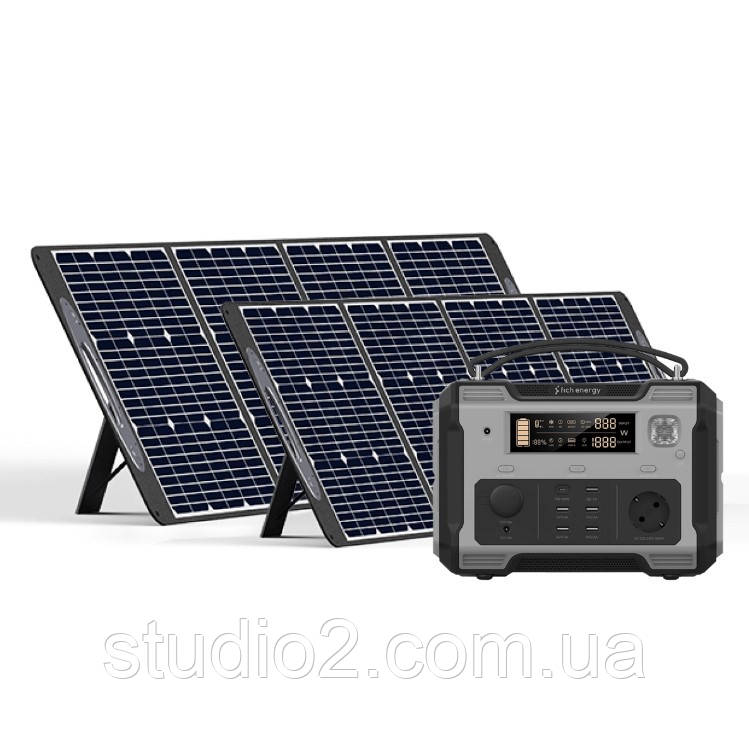 Сонячна батарея Solar P200+ Зарядна станція F500, фото 1