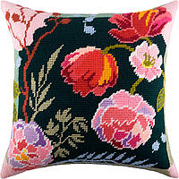 Набір для вишивання декоративної подушки Чарівниця Нічні квіти 40×40 см V-170 NC, код: 7243124