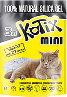 Наполнитель для кошачьего туалета Kotix Mini Силикагелевый впитывающий 1.4 кг 3 л (6930095837 SC, код: 7998219