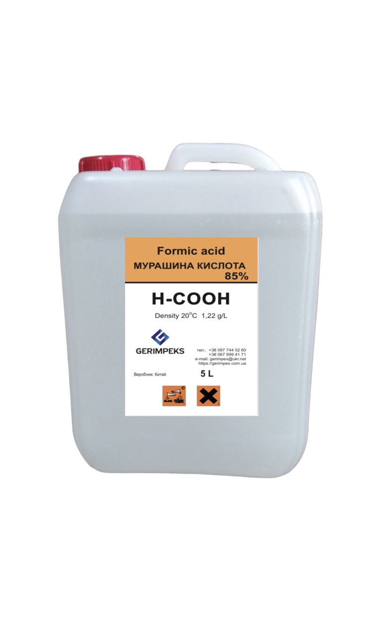 Мурашина кислота 85% ч 5L (6кг)