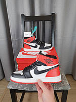 Nike Air Jordan 1 Retro High OG Black Red кроссовки и кеды хорошее качество Размер 41