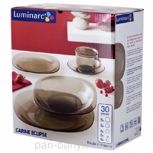 Сервіз столовий Luminarc Carine Eclipse 19 предметів ударостійке скло (0431H)
