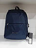 Міський рюкзак легкий для прогулянок синій із кишенею зовні на один відділ спортивний Dolly 845, фото 6