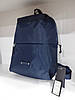 Міський рюкзак легкий для прогулянок синій із кишенею зовні на один відділ спортивний Dolly 845, фото 8