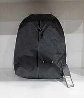 Молодежный рюкзак прогулочный спортивный легкий серый из нейлона один отдел с карманом Dolly 846
