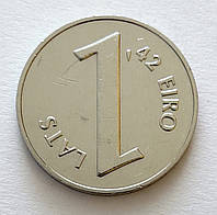 Латвия 1 лат 2013, Паритет монет