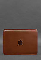 Кожаный чехол для MacBook 14 дюйм Светло-коричневый Crazy Horse BlankNote SX, код: 8131845
