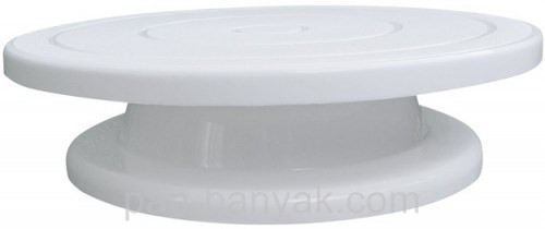 Підставка для роботи з тортом Empire крутиться d28 см h7 см пластик (8927 EM), фото 1