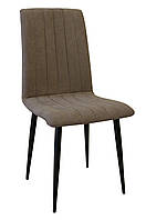 Стул Max's furniture Брайтон 02 Черый Светло-коричневый SK, код: 2554349