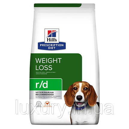 Hill's Prescription Diet r/d Сухий корм для собак для зниження ваги, з куркою, 1,5 кг, фото 1