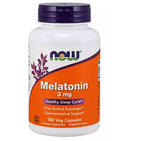 Мелатонін для сну NOW Foods Melatonin 3 mg 180 Veg Caps SC, код: 7518476