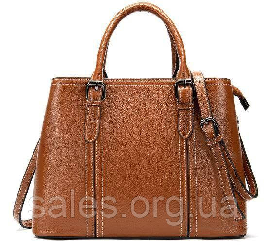 Класична жіноча сумка в шкірі флотар Vintage 14875 Руда SC, код: 1317342