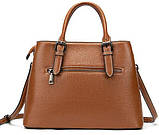 Класична жіноча сумка в шкірі флотар Vintage 14875 Руда SC, код: 1317342, фото 2