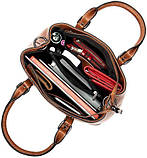 Класична жіноча сумка в шкірі флотар Vintage 14875 Руда SC, код: 1317342, фото 4