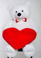 Плюшевий ведмедик із серцем Mister Medved Гаррі Білий 2 метри NC, код: 7375026