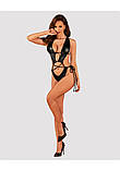 Боді вінілове Obsessive Cordellis crotchless teddy O/S, фото 4