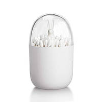 Контейнер для ватных палочек Cotton Buds Зайчик Белый (surh124003) NC, код: 1482449