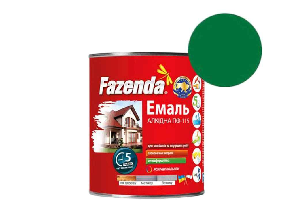 Емаль алкідна ПФ-115 Зелений 2,8кг ТМ FAZENDA, фото 1