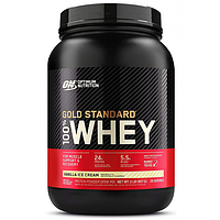 Сывороточный протеин Вэй Голд Стандарт Gold Standart 100% Whey Optimum Nutrition 900g вкус Ванильное мороженое