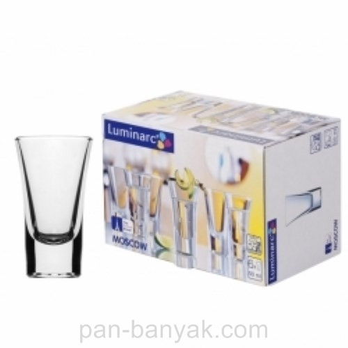 Набір стопок Luminarc Moscow 6 штук 50 мл скло (5067H)