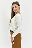 Укорочений джемпер Pull & Bear 5558/305/712 молочний L, фото 5