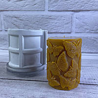 Форма для свічок - Циліндр з метеликами