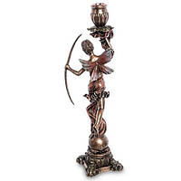 Декоративная статуэтка подсвечник Диана-богиня охоты Veronese AL32532 SX, код: 6674016