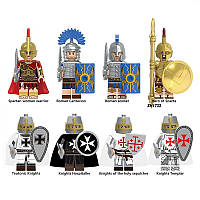 Мини фигурки человечки римляне спартанцы греки воины рыцари крестоносцы