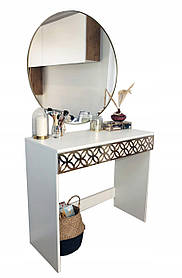 Туалетний столик Ok Style матовий білий 90 x 80 x 40 см