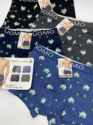 Чоловічі труси боксери бавовняні SM Premium Cotton класичні кольори R80844