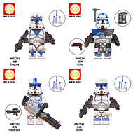Фигурки человечки штурмовики клоны звёздные войны стар ворс 4 штук