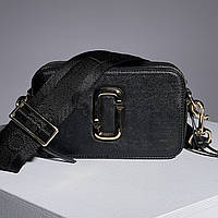 Marc Jacobs The Snapshot Black/Gold 21 х 12.5 х 7 см женские сумочки и клатчи хорошее качество