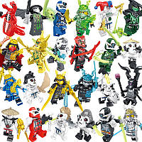 Фігурки чоловічки змії скелети ніндзя Ninjago аніме 24 штук