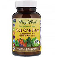 Вітамінно-мінеральний комплекс MegaFood Kid's One Daily 30 Tabs NC, код: 7517959