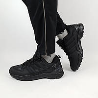 Кроссовки мужские демисезонные черные Adidas Terrex Swift Black. Кроссовки термо задник Адидас Террекс Свифт