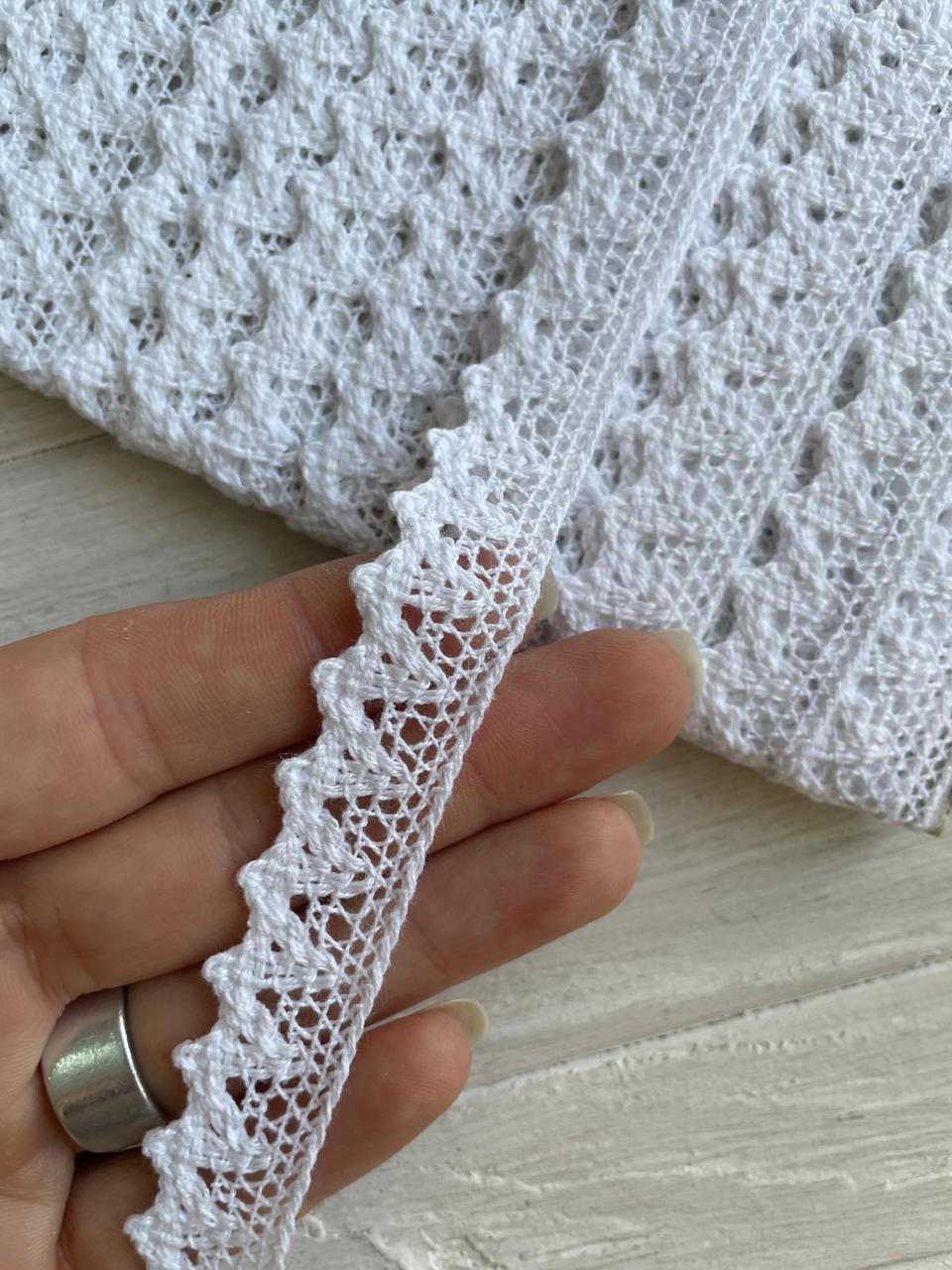 Мереживо в'язане " Marill D30098 " біле рулон 15 ярдів, фото 1