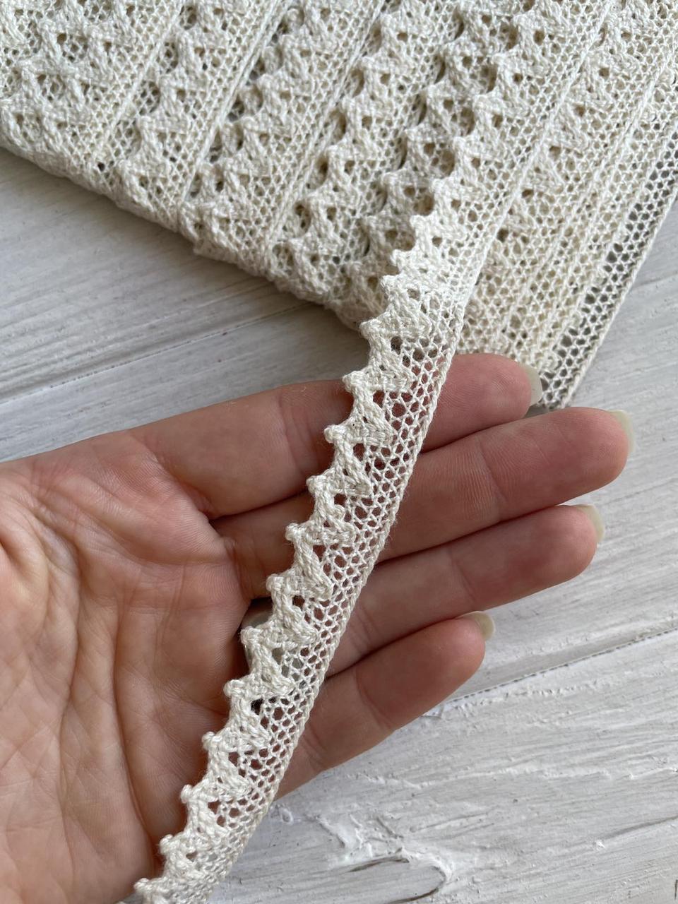Мереживо в'язане " Marill D30098 " бежеве  рулон 15 ярдів