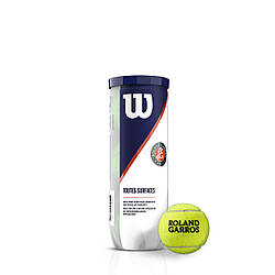 Тенісні м'ячі Wilson Roland Garros All Court (банка 3 м'ячі)