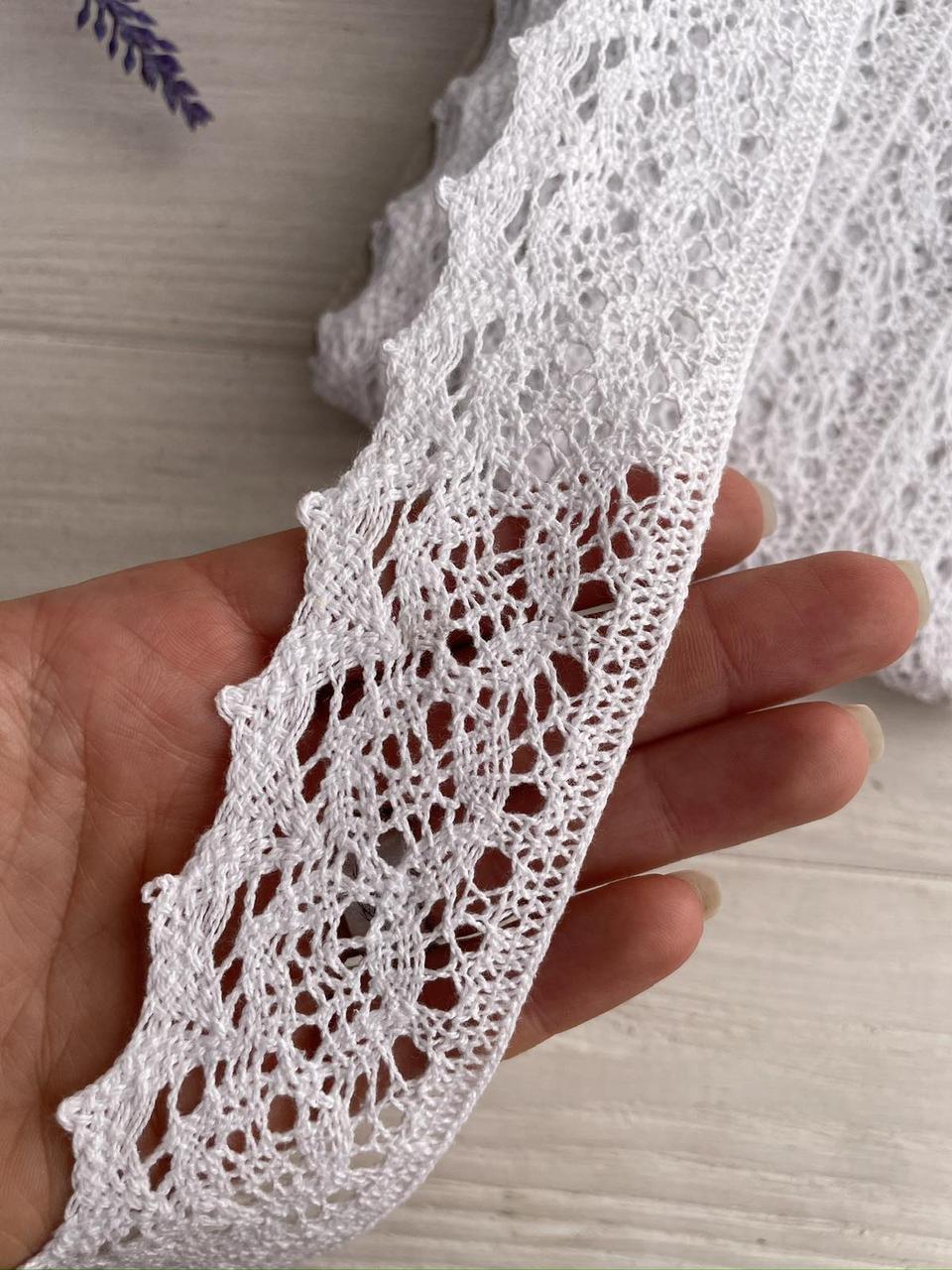 Мереживо в'язане " Marill А038 " біле рулон 15 ярдів, фото 1