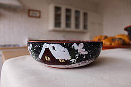 Глиняна миска Керамклуб Зима V 700 мл